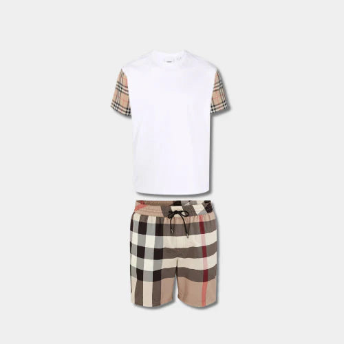 Ensemble Burb°rry Tes-Shirt White