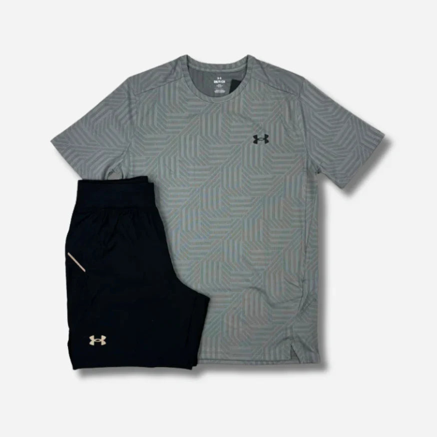 Ensemble short/t-shirt U*d*r A. gris